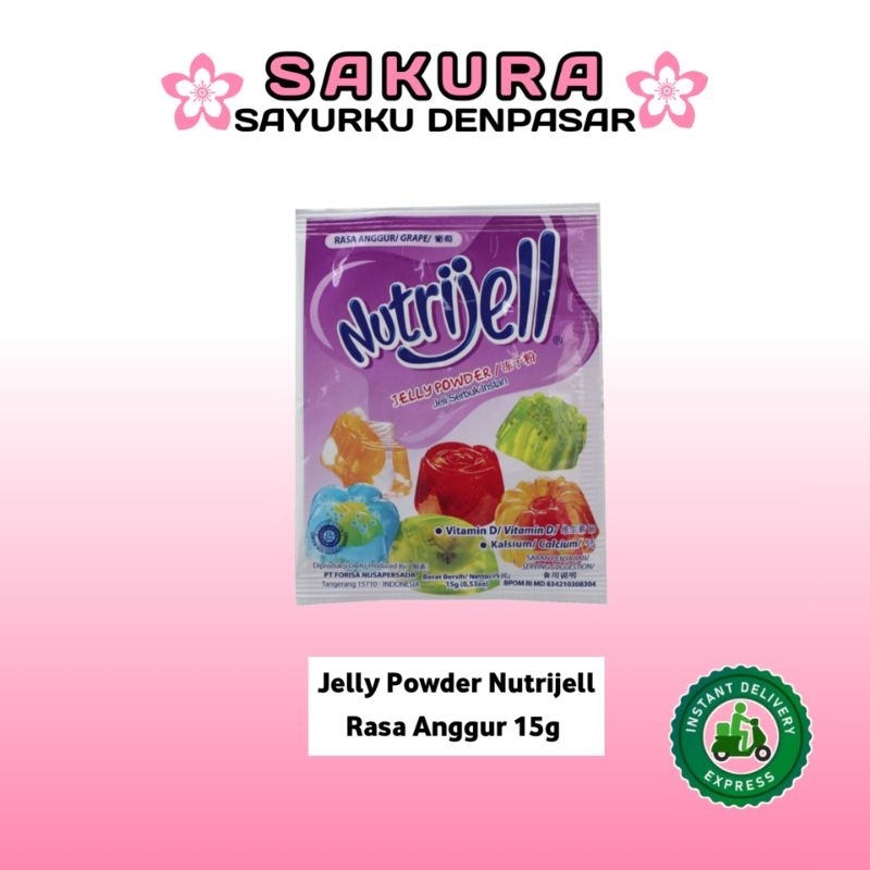 

Jelly Powder Nutrijell Rasa Anggur 15g - SAKURA