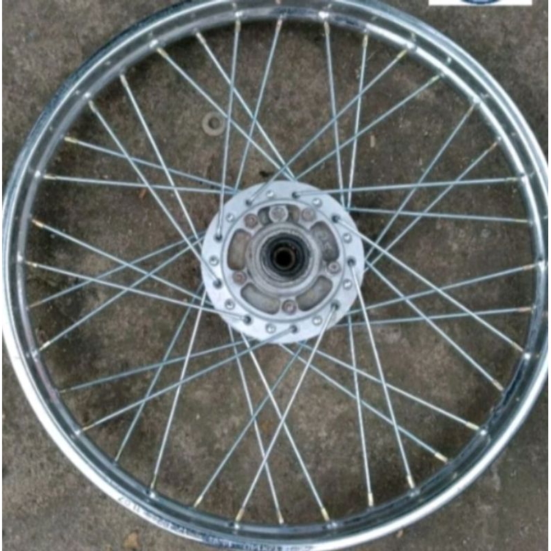 VELG RODA DEPAN CAKRAM HONDA SUPRA X SUPRA FIT LAMA BAUT 5 ORIGINAL SECOND