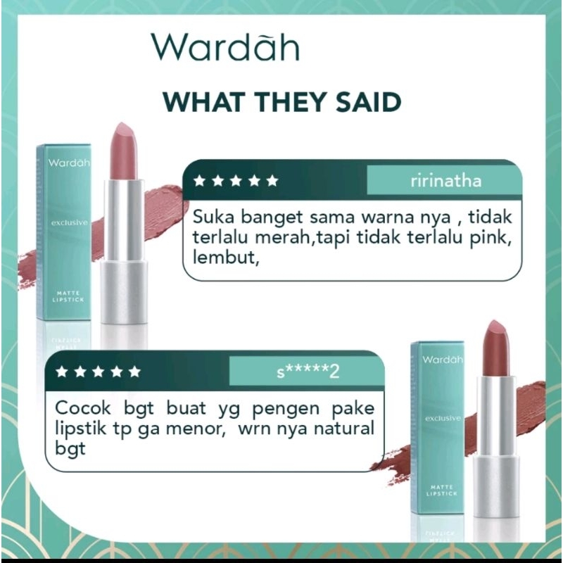 Wardah Exclusive Matte Lipstick