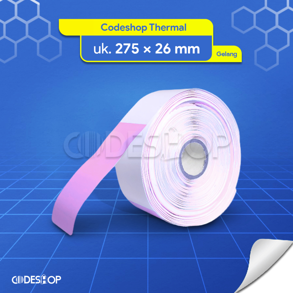 

Wristband Gelang Pasien 275x26 mm Direct Thermal Warna Pink isi 200 pcs Rumah Sakit