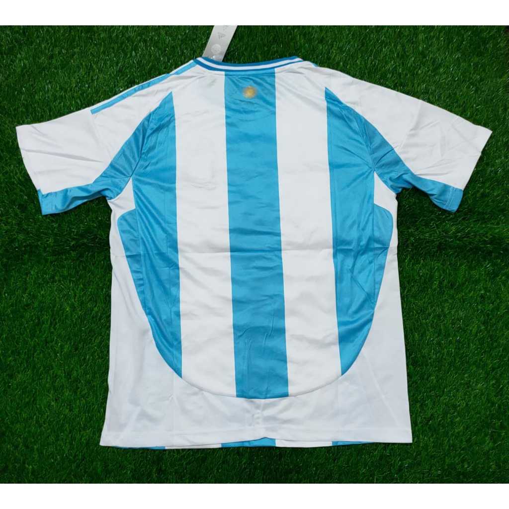 FULLSET BAJU + CELANA JERSEY ARGENTINA HOME NEW COPA 2024 - BAJU BOLA ARGENTINA HOME TERBARU COPA -J