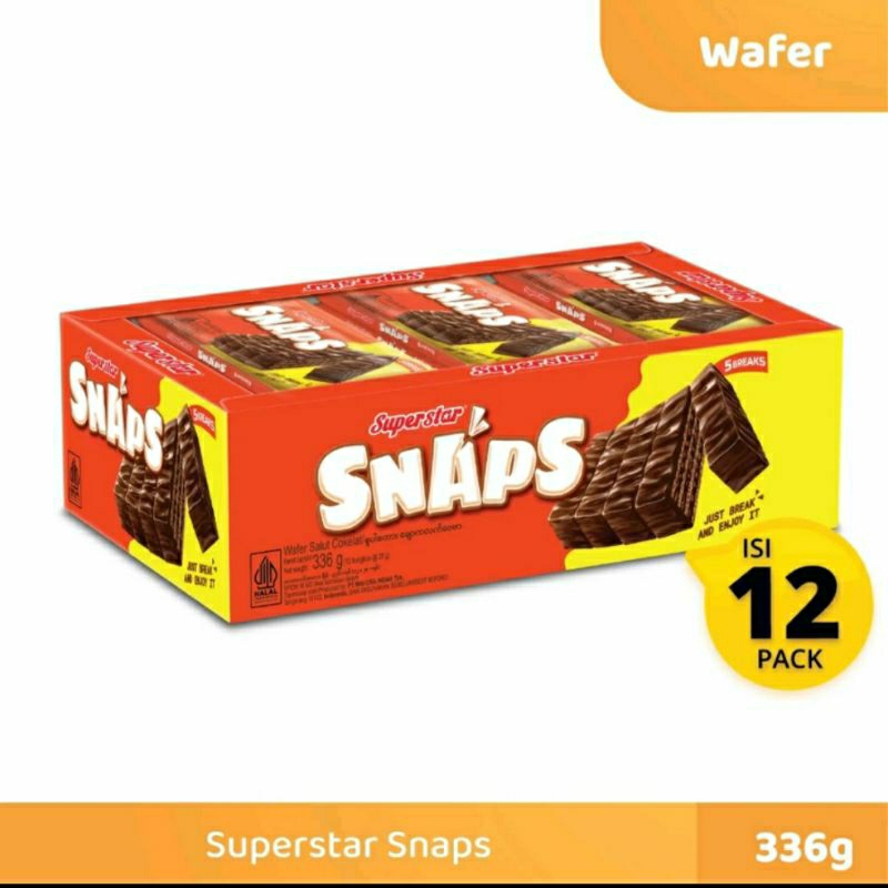 

Wafer Superstar SNAPS 1 box isi 12 pcs