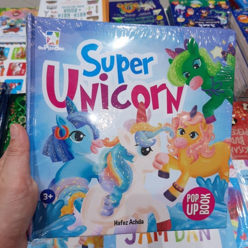 boardbook unicorn pop up book super unicorn activity book unicorn buku aktivitas anak karakter unico