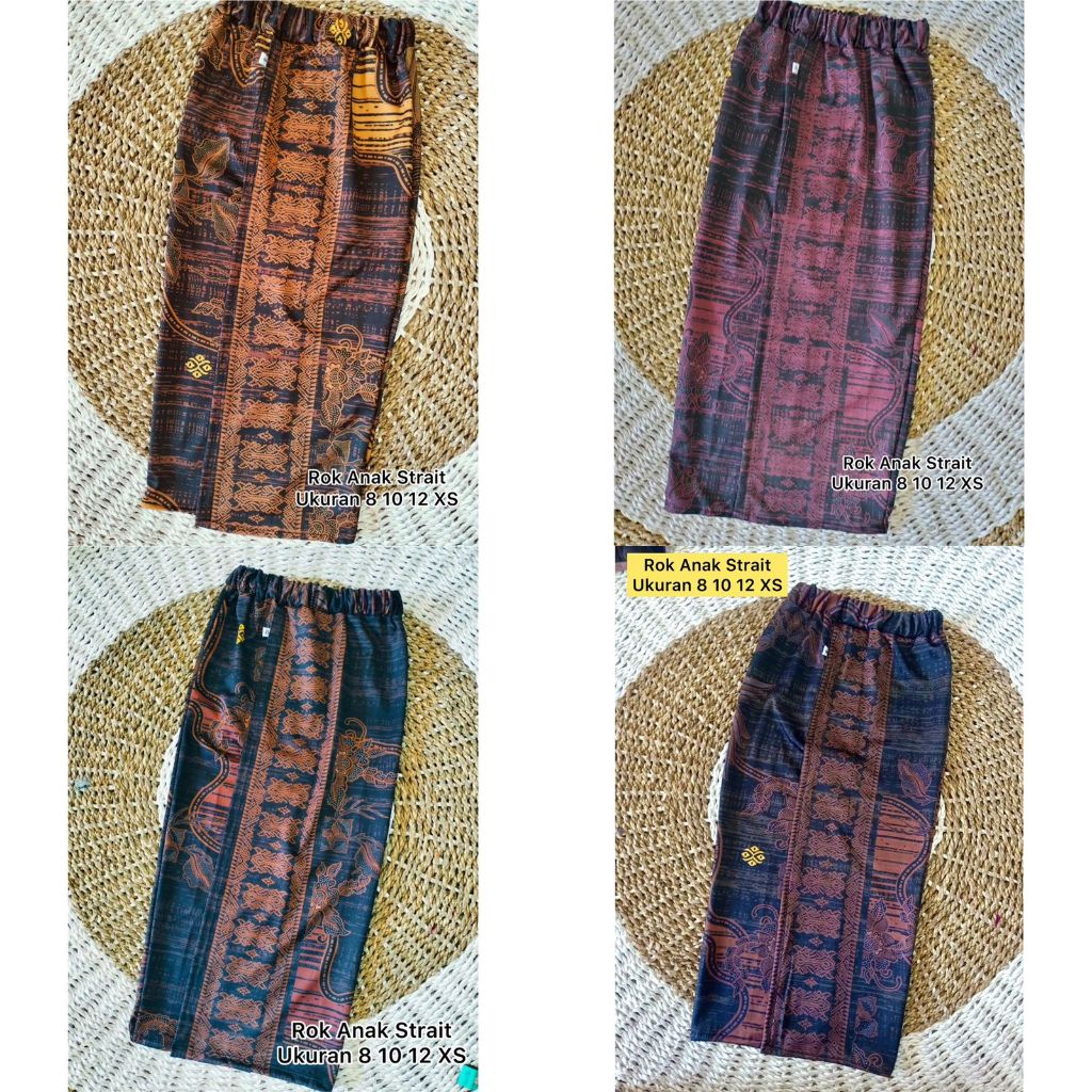 Rok Batik Anak Kartinian Kondangan Kekinian Kamen Bali Anak Jadi Bahan Moscrepe Strait Melar Bawahan