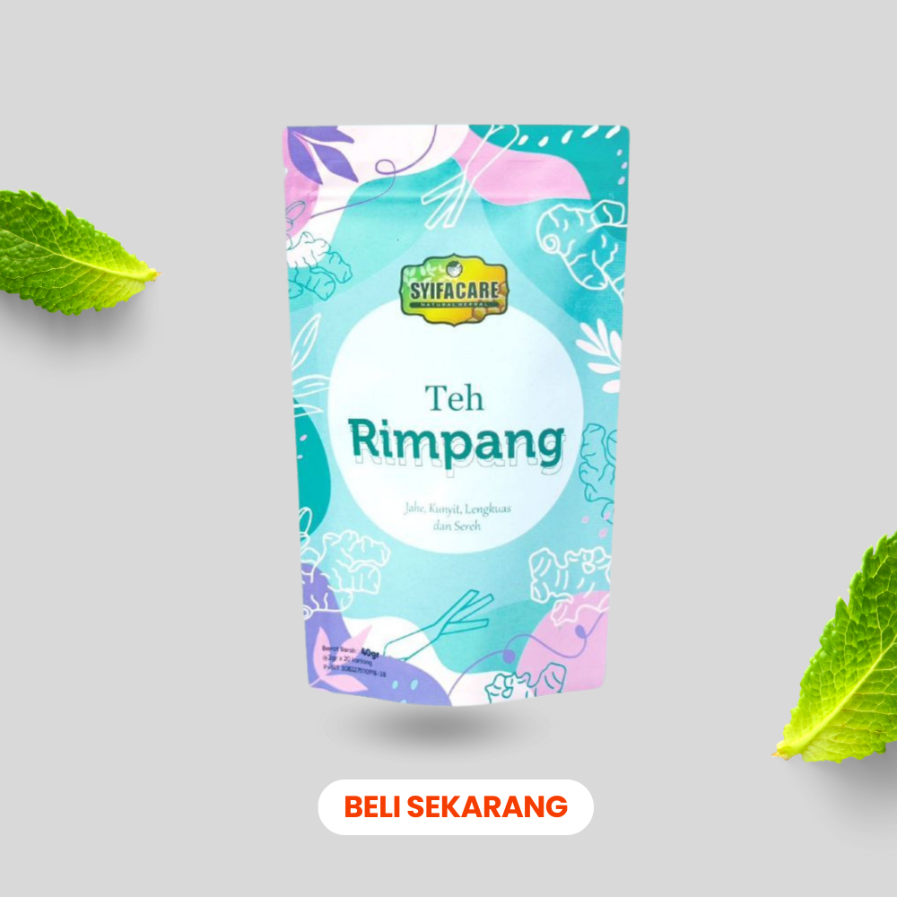 

Teh Rimpang Syifacare Teh Celup Ramuan Herbal Alami Membantu Melancarkan Haid Promil Menurunkan BB Halal & Original