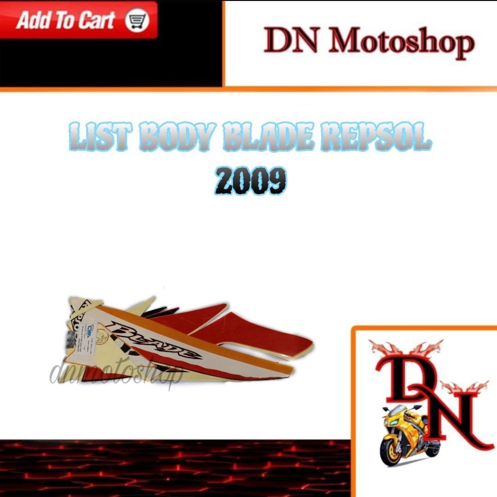 Striping Sticker List Body Blade Repsol 2009