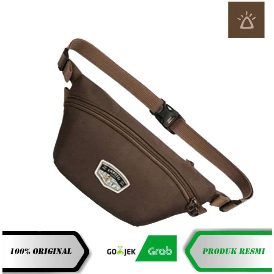 Tas Selempang Ammossi Waist Bag Borneo  - Brown