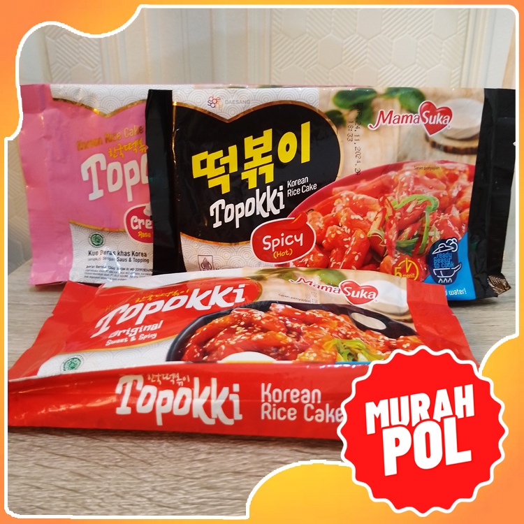 

Topokki Instan Korea Rice Cake Mama Suka korinus 140gr