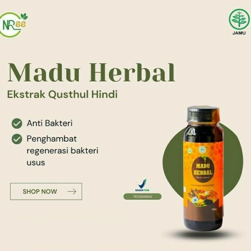 

Madu Herbal Plus NR88 | Obat Alami Gurah Anak dan Dewasa 350gr