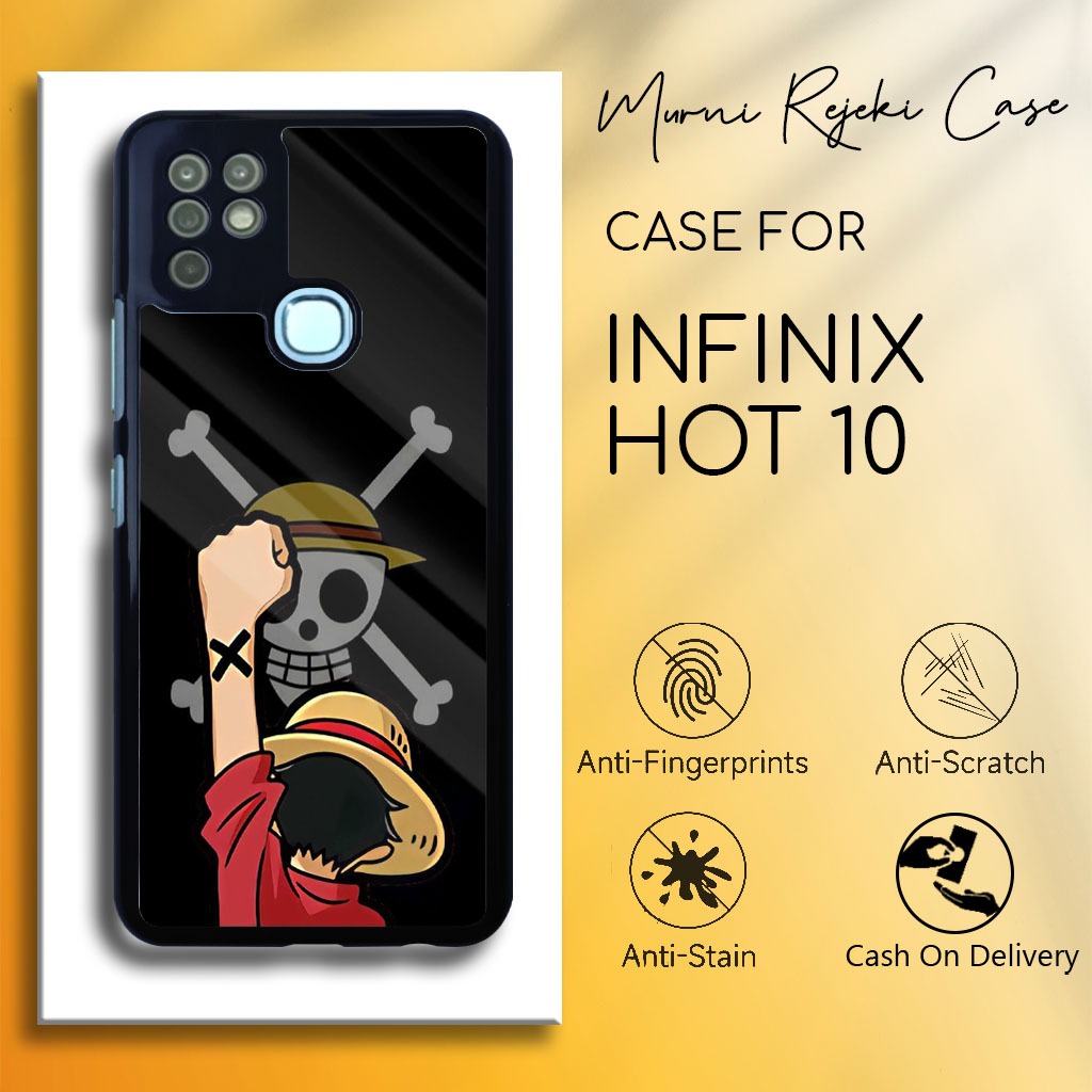 Case Infinix Hot 10 Terbaru - Casing Infinix Hot 10 - Motif Anime Op - Hardcase Premium Glossy - Sof