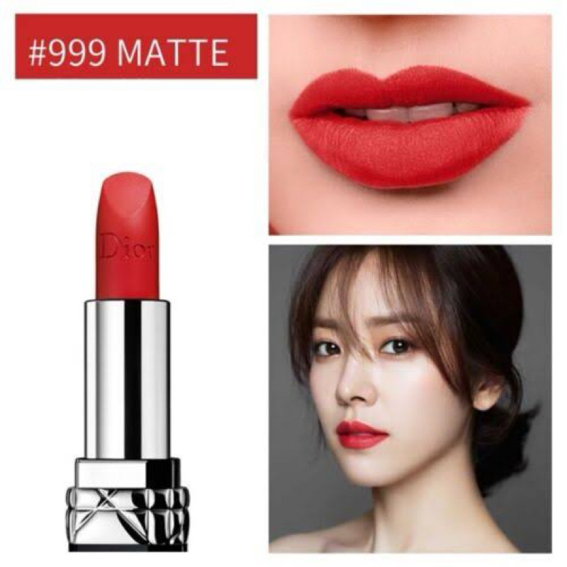 lipstick rouge dior 999 matte brand new authentic long wear