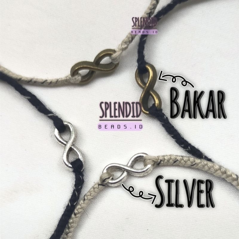 Gelang Couple Infinity (1pcs) PART 1 / Gelang Benang / Couple Bracelet infinity