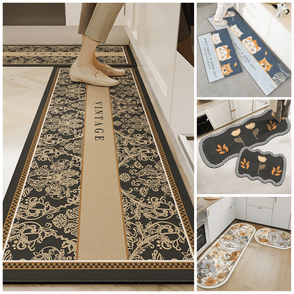 The Little Things Keset Dapur 2in1 Bahan TPR / Alas Keset Kitchen / Keset Dapur Panjang Keset Rumah