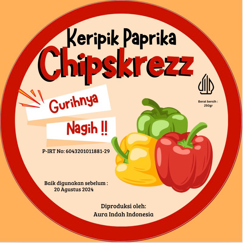 

Chipskrezzz (Keripik paprika)