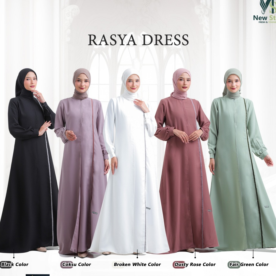 TERMURAH GAMIS NEW STEP TERBARU RASYA DRESS