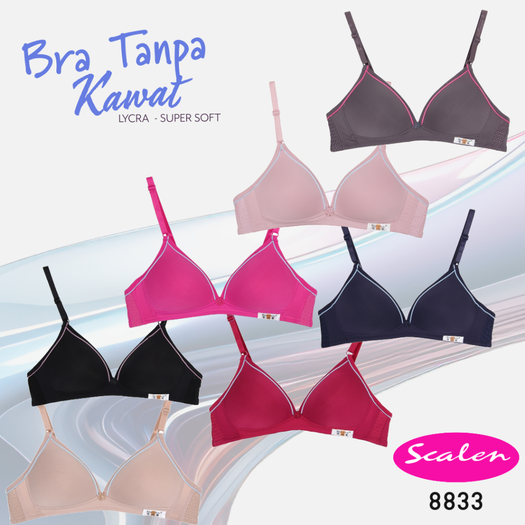 SCALEN | 32A - 40A | Bra Tanpa Kawat SCALEN 8833 | Busa Standar