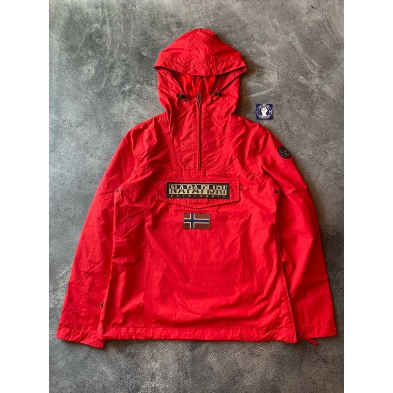 Ready stok ❗️ napapijri Rainforest anorak jaket Red original