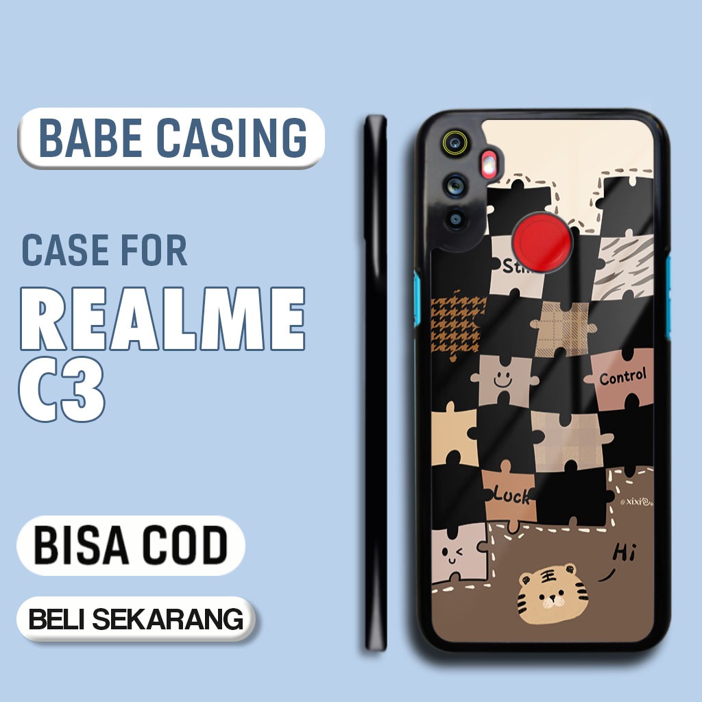 Case Realme C3 Terbaru - Casing Realme C3 - Motif Cute 03 - Hardcase Premium Glossy - Softcase Hp Re