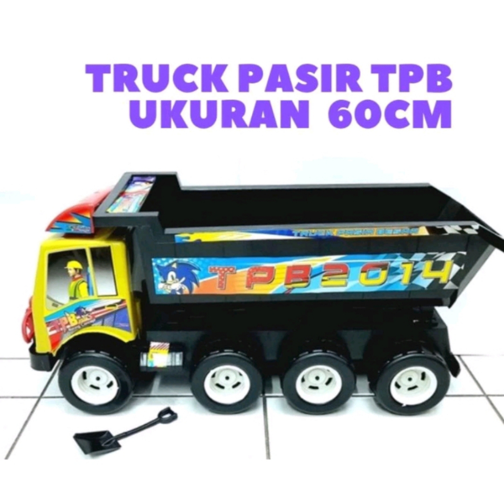 TRUCK PASIR BESAR DAN PANJANG 60CM TRUCK JOMPLANG MAINAN ANAK TPB2014 BESAR MAINAN ANAK MURAH