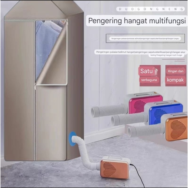 Mesin Pengering Portable Pengering Pakaian Sepatu Rambut Multifungsi