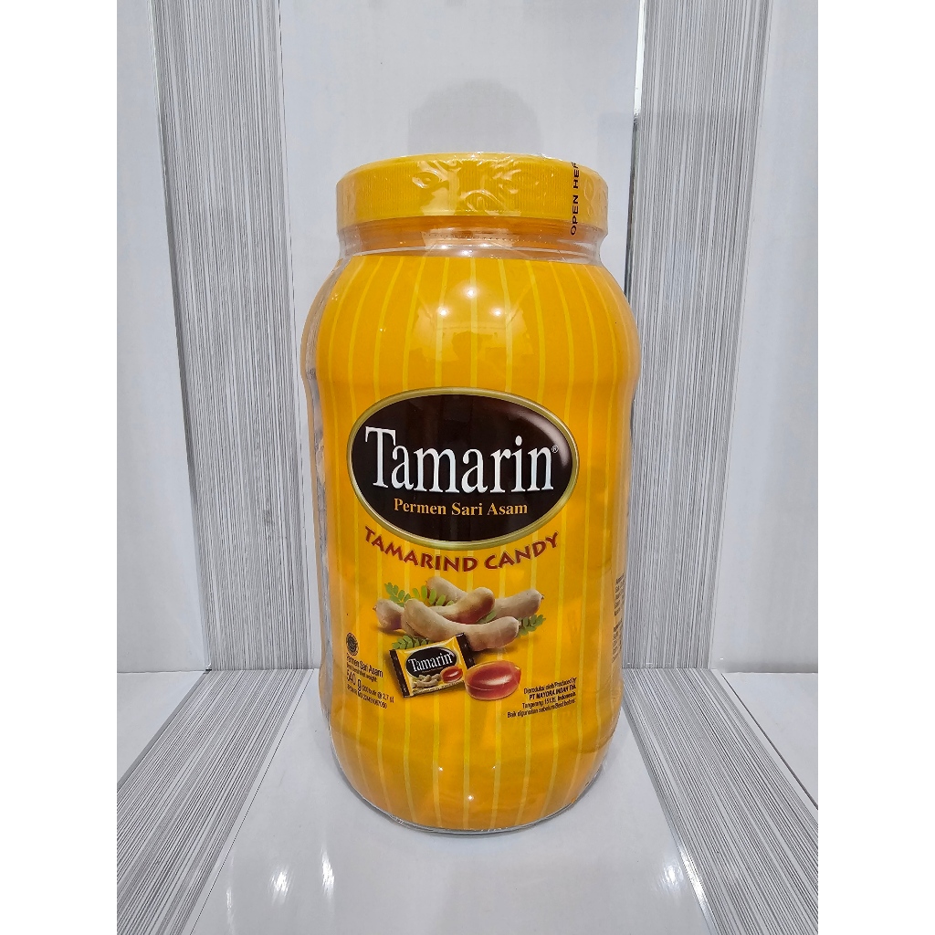 

Tamarin Permen Sari Asam 540g (200Butir) Toples