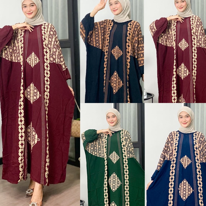 MEGA SALE Kaftan Dubai Kaftan Super Jumbo Daster Lowo Rayon By Afareen Mode