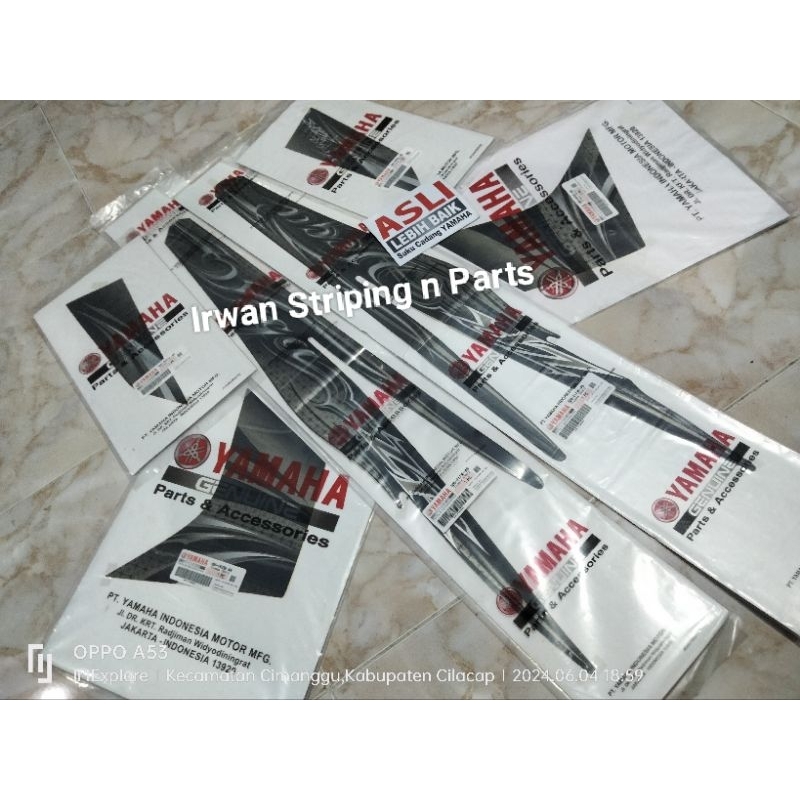 Sticker Striping List Body Original Yamaha Vega ZR 2011 2012