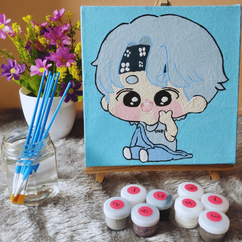 

Paint by Number s Khusus Paint By Number Anime 2x2 cm Paint by Number Kit DIY canvas painting Kit mewarnai lukisan with wooden frame numbers kanvas painting kit with frame siap lukis oil painting paint by number s buku
