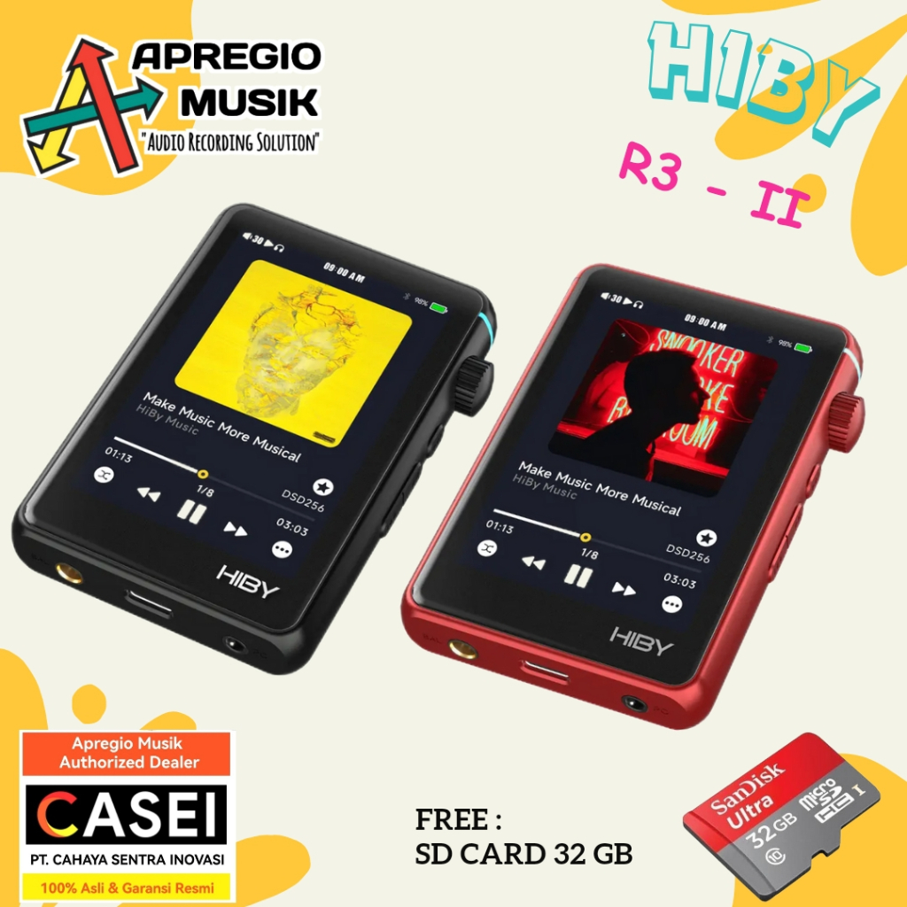 HiBy R3 II / R3 Gen 2 Dual ES9219C Portable Digital Audio Player