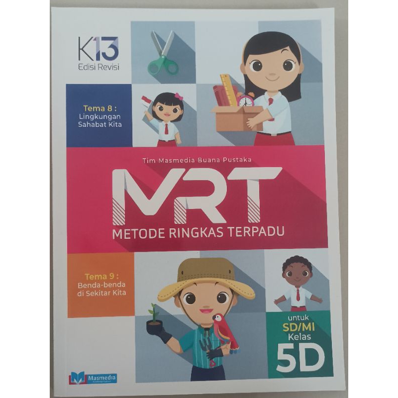 Buku MRT (Metode Ringkas Terpadu) untuk SD/MI Kelas 5D - K13 Edisi Revisi - Penerbit PT Masmedia Bua