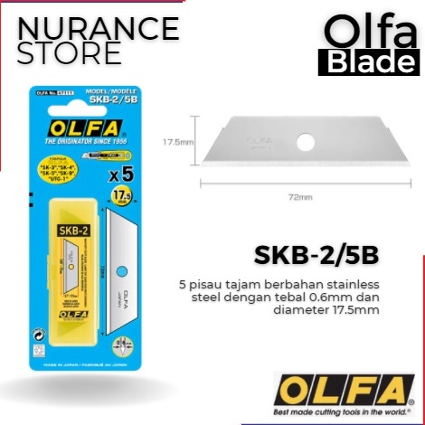 

REFILL BLADE OLFA SKB25B UNTUK CUTTER OLFA SK3 SK4 SK5 SK9 UTC1