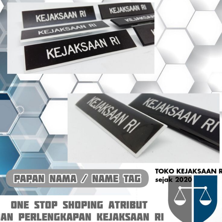 

Papan Nama name tag kejaksaan ri