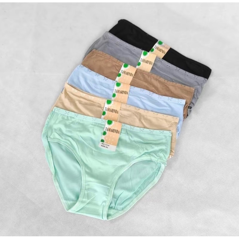 6,12pcs celana dalam wanita dewasa tamarinda 1314/cd wanita tamarinda polos