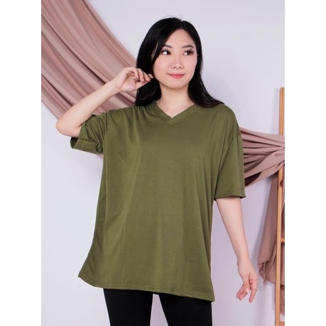 88 kaos wanita V NECK XXL jumbo