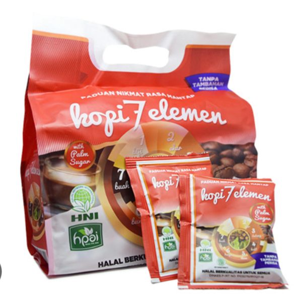 

Kopi 7 Elemen 10 Sachet HNI HPAI | Kopi Sevel | Kopi Herbal Aman di Lambung Halal Bpom | Sevel Coffee aman untuk Maag