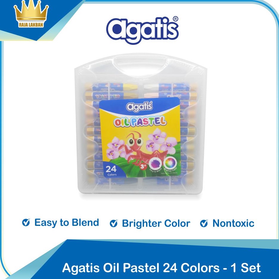

Trendy Crayon Oil Pastel Agatis 24 Warna 1 Set
