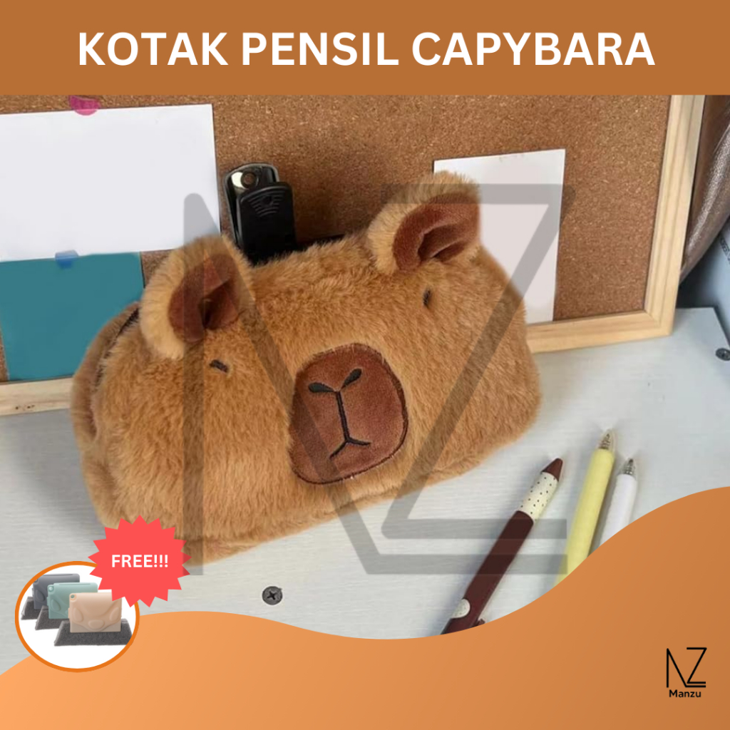 

Kotak Pensil Bulu Lucu Capybara