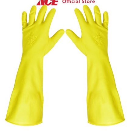 Kualitas Dijamin Ace Duraglove Sarung Tangan Panjang Latex Butterfly Ukuran L Kuning Latex Cleaning 