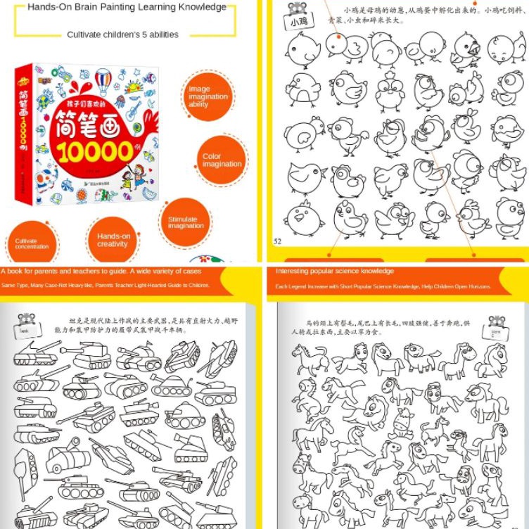 

capt Mainan Edukasi Anak Buku Belajar Mewarnai Drawing Book