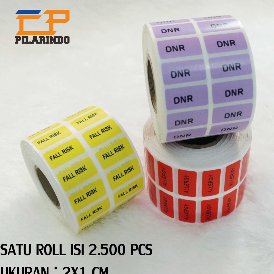 

Bestseller Stiker Penanda Resiko Roll Penunjang Resiko Pasien isi 25Roll