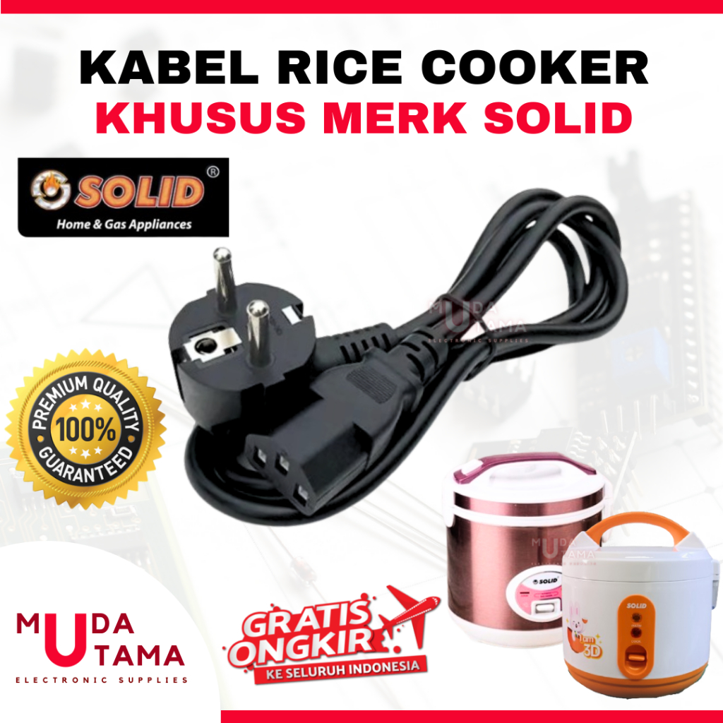 KABEL LISTRIK RICE COOKER SOLID | COK KABEL RICE COOKER SOLID | COK LISTRIK RICE COOKER SOLID