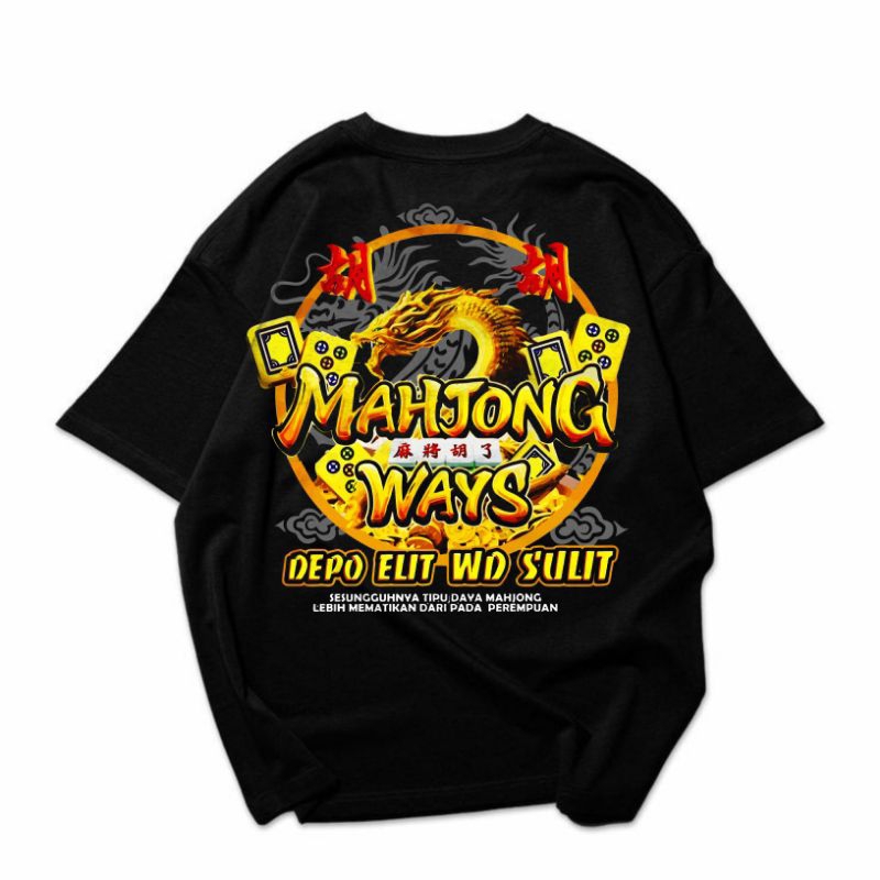 Tshirt Mahjong Ways / Kaos Mahjong V2 / Tshirt Pragmatic Mahjong