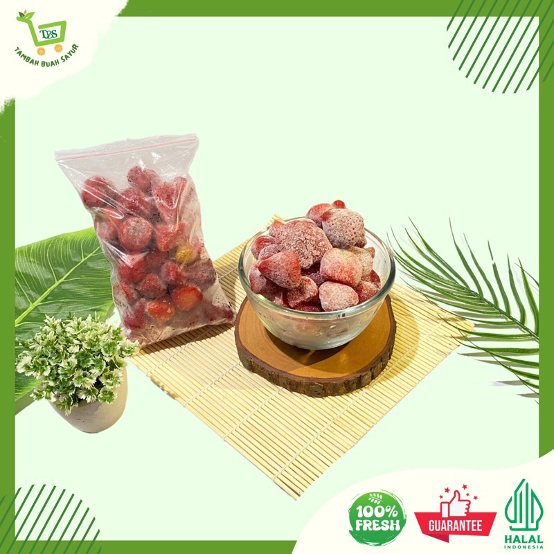 

STRAWBERRY FROZEN ISI 1 KG (KHUSUS SAMEDAY DAN INSTAN)