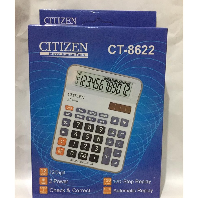 

KALKULATOR CALCULATOR CITIZEN CT 8622