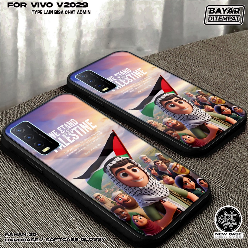 Case VIVO V2029 - Casing Hp VIVO Terbaru 2024 Newcase [ PALESTINA ] Silikon Hp - Kesing Hp VIVO V202
