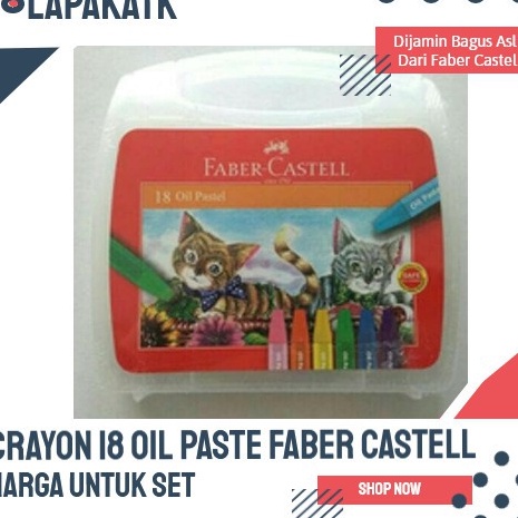 

PROMO CRAYON 18 WARNA OIL PASTEL FABER CASTELL