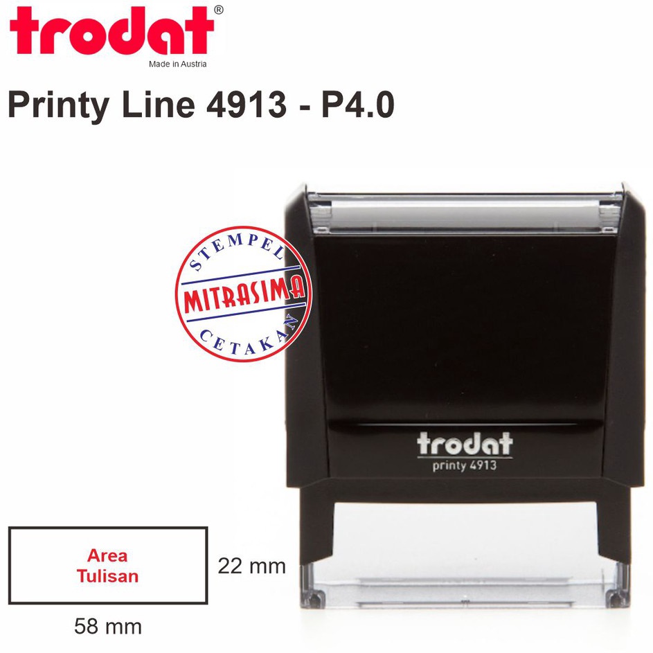 

Stempel Trodat 4913 Model Persegi