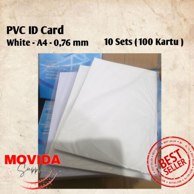

Baru PVC Id Card Kes PVC Id Card A4 Inkjet PVC Id Card A4 isi 1 sets 1 kartu