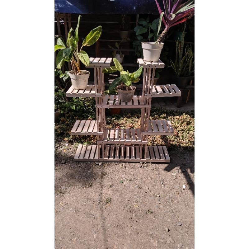 RAK BUNGA KAYU SUSUN BERTINGKAT/RAK BUNGA TAMAN