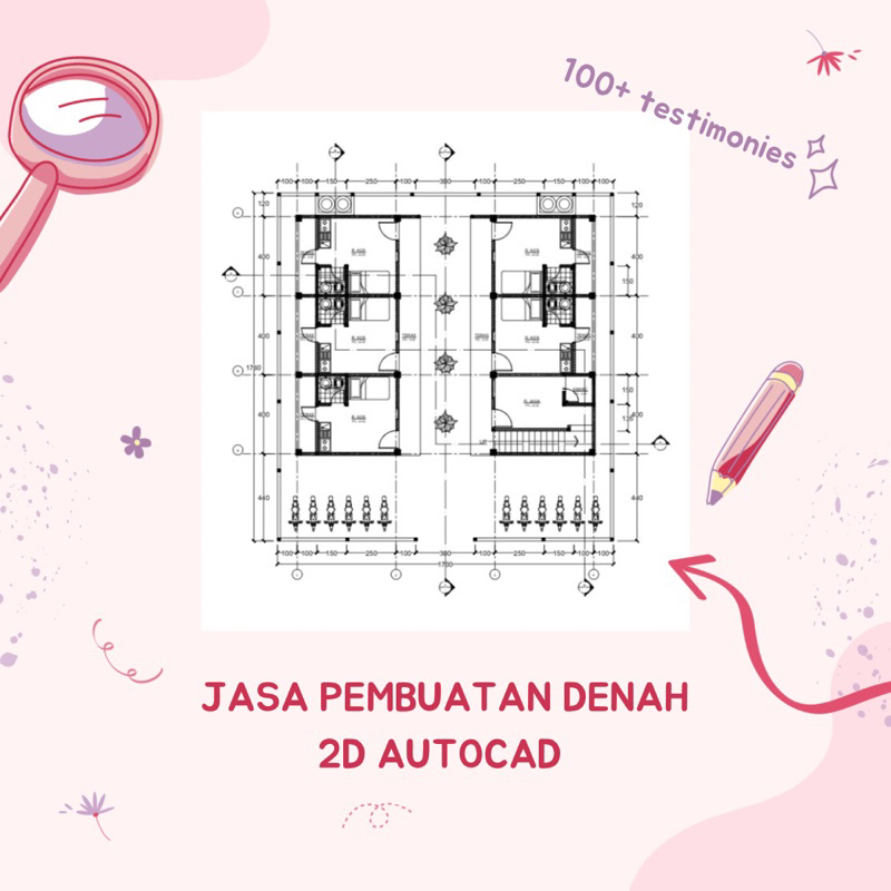 Jasa Pembuatan Denah 2D Autocad — Joki Autocad